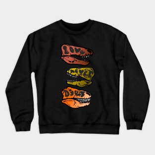 Love Never Dies T-Rex Skulls Crewneck Sweatshirt